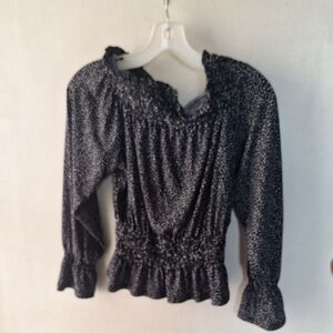 Expeess Black Polka Dot Women's Top